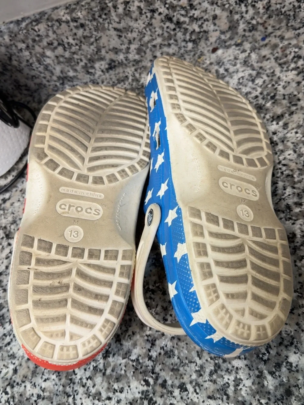 Crocs Classic American Flag Clog Patriotic Shoes Size 13M